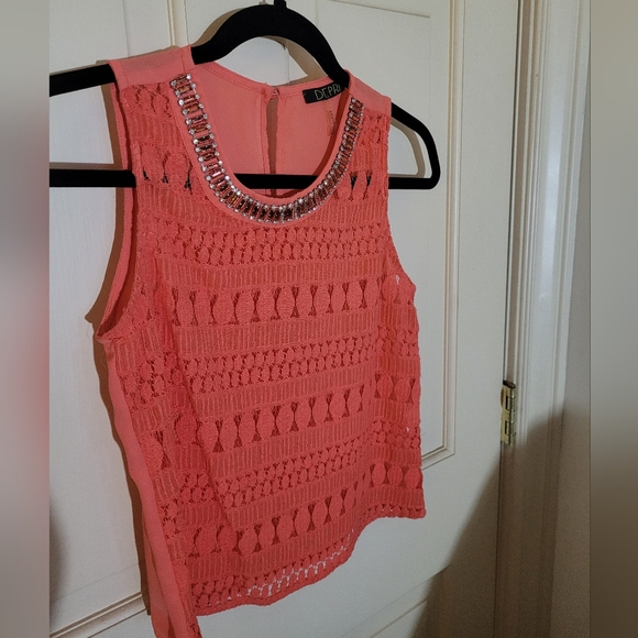 NWOT Coral Orange Shirt - Picture 1 of 5